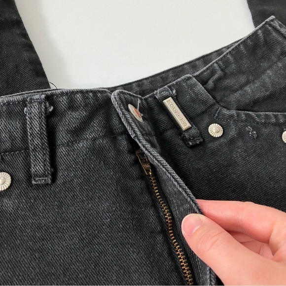 Rockies | Vintage Black Denim XL Inseam High Waist Cotton Jeans 32 - Picture 3 of 6